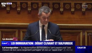 Projet de loi immigration: "Personne ne peut dire que le gouvernement n'est pas ouvert à la discussion avec le Parlement" déclare Gérald Darmanin