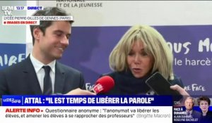 Harcèlement scolaire: "La parole est de plus en plus libérée", estime Brigitte Macron
