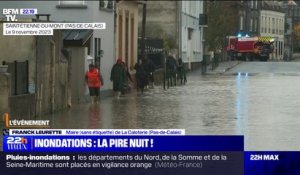 Crues dans le Pas-de-Calais: "On a à peu près 100 maisons touchées, avec pas loin d'un mètre d'eau", témoigne Franck Leurette, maire du village de La Calotterie