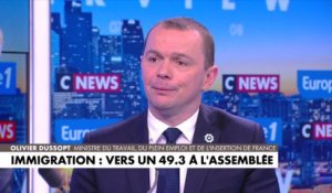 Olivier Dussopt : «Gérald Darmanin et moi […] on a toujours respecté le débat parlementaire»