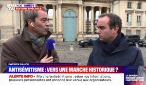 Marche contre l'antisémitisme: Sébastien Lecornu confie manifester "pour la première fois de [sa] vie"