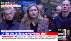 Marche contre l'antisémitisme: "Aujourd'hui nous avons montré la plus belle image de la France", déclare Yaël Braun-Pivet