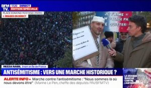 Marche contre l'antisémitisme: "Je déplore l'absence de certaines organisations musulmanes de France" (Rezza Nabil, Imam francilien)