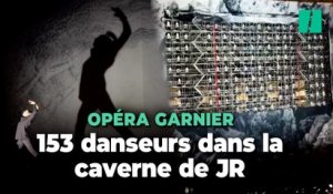 Les images du show JR devant l'Opéra Garnier