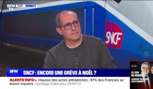 Menace de grève SNCF à Noël: "Pour l'instant, la température n'est pas bonne pour nous", affirme Fabien Dumas (secrétaire fédéral Sud-Rail)
