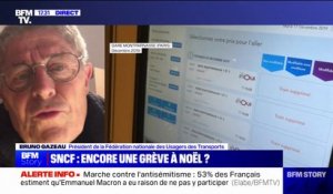 Menace de grève SNCF à Noël: Bruno Gazeau, président de la Fédération nationale des usagers des transports, se dit "inquiet"