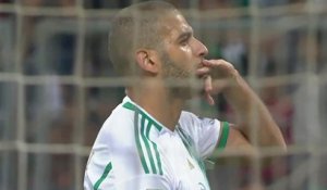 Le but libérateur de Slimani avec l'Algérie - Football - Qualif. CM