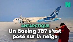 Un Boeing 787 Dreamliner se pose sur la neige en Antarctique, une première