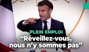 Sur le plein-emploi, Macron exige un « réveil » pour réussir à tenir sa promesse