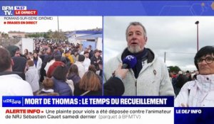 Crépol: l'hommage de la foule lors de la marche blanche en mémoire de Thomas