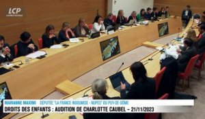 Audition à l'Assemblée nationale - Protection de l'enfance : audition de Charlotte Caubel - 21/11/2023