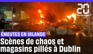 Irlande : Scènes de chaos et magasins pillés à Dublin après l'attaque au couteau #shorts