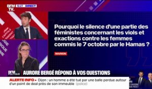 Viols et exactions commis contre les femmes par le Hamas: "On ne peut pas être féministe quand ça nous arrange", estime Aurore Bergé