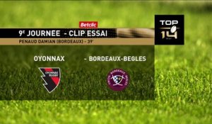 TOP 14 - Essai de Damian PENAUD (UBB) - Oyonnax Rugby - Union Bordeaux-Bègles
