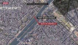 Attaque terroriste à Paris : le trajet de l'assaillant