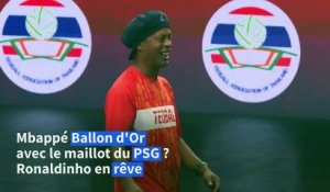 Football: Ronaldinho voudrait voir Mbappé gagner le Ballon d'Or avec le PSG