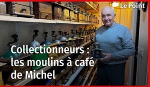 Michel, 82 ans, possède plus de 600 moulins à café