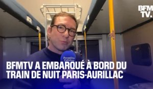 Paris-Aurillac: à bord du train de nuit qui a repris du service, 20 ans après