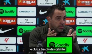 Xavi : "Il y a un mois, j'étais le Ferguson du Barça..."