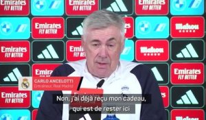 Real Madrid - Ancelotti : "Mon cadeau, c'est d'être l'entraîneur du Real Madrid"