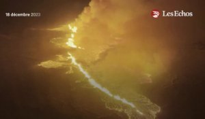 Les images spectaculaires de l’éruption volcanique en Islande
