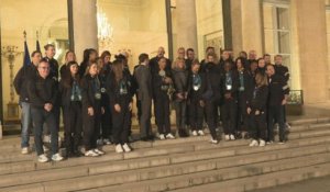 Handball: les Françaises championnes du monde reçues à l'Élysée