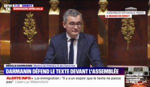 Projet de loi immigration: Gérald Darmanin reproche à la Nupes et au Rassemblement national d'avoir "fui le débat"