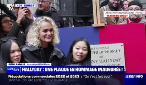 Une plaque en hommage à Johnny Hallyday a été inaugurée dans le 9e arrondissement de Paris