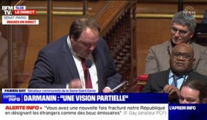 Loi immigration: Fabien Gay, sénateur PCF de Seine-Saint-Denis dénonce "un programme lepéniste des années 80"