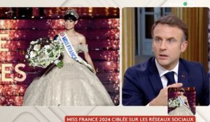 Emmanuel Macron évoque Miss France