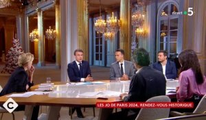 Emmanuel Macron dans "C à vous": Le président de la République assure qu’il y a évidemment des "plans B" pour la cérémonie d’ouverture des Jeux olympiques à Paris, "en cas de menace potentielle" - VIDEO