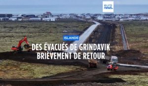 Éruption en Islande : bref retour des évacués de Grindavik