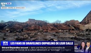Incendie à Gravelines: les images de la salle du club de basket totalement détruite