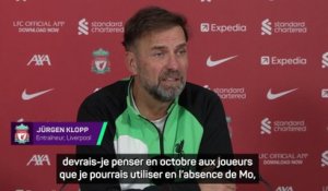 Klopp : "Nous savons que la CAN apparaît de temps en temps et que Mo doit partir"