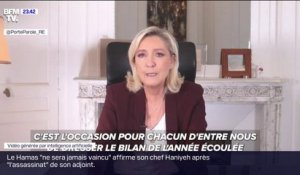 LA BANDE PREND LE POUVOIR - "Marine Poutine": les vœux de Marine Le Pen détournés