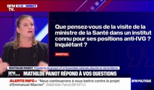 Visite de la ministre de la Santé dans un institut anti-IVG: "C'est assez scandaleux" réagit Mathilde Panot