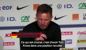 Nagelsmann sur Kroos : "Une performance exceptionnelle contre la France"