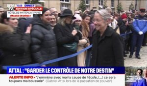 Élisabeth Borne quitte l'hôtel de Matignon et laisse sa place à Gabriel Attal, le nouveau Premier ministre