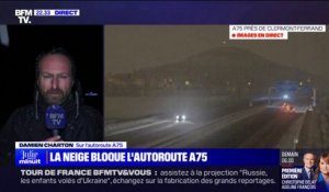 Neige: circulation perturbée sur l'autoroute A75 entre le Cantal et le Puy-de-Dôme