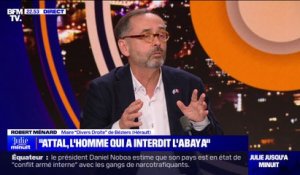 Robert Ménard (maire divers droite de Béziers) sur la nomination de Gabriel Attal: "C'est aujourd'hui celui qui me satisfait le plus"