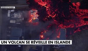Un volcan se réveille en Islande
