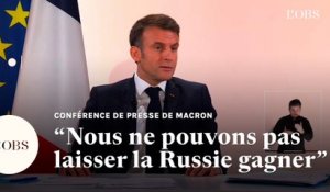 Macron maintient la pression sur Poutine et la Russie lors de sa conférence de presse