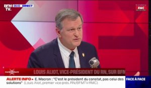 Annonces d'Emmanuel Macron: "C'est notre programme", affirme Louis Aliot