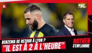 OL : Benzema de retour à Lyon ? "Il est à 2 l'heure" Rothen se dit contre
