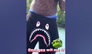 Moneybagg Yo and EST Gee show off their jet ski moves #shorts