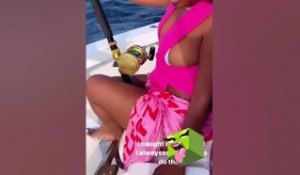 Dreezy Catches Her First Fish + It’s Huge #shorts