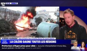 Préfecture d'Agen prise pour cible: "Ça ne donne pas une image de l'agriculture", regrette Étienne Fourmont (agri-youtubeur dans la Sarthe)