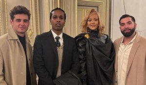 Rihanna affiche un style incroyable aux côtés de Kendji Girac et Brigitte Macron.