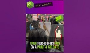 Toosii Took 40 of his fans on a Paint & Sip Date