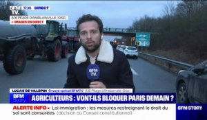 Colère des agriculteurs: le cortège de l'Oise a progressé de 20 km vers Paris lors d'une opération escargot
